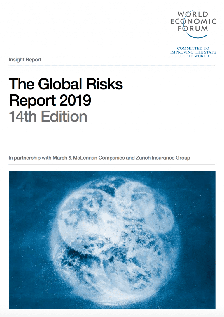 Los riesgos ambientales, los más preocupantes por probabilidad e impacto en el ranking de Global Risks Report 2019 del Foro Económico Mundial